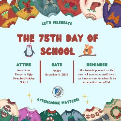 75th day of school english